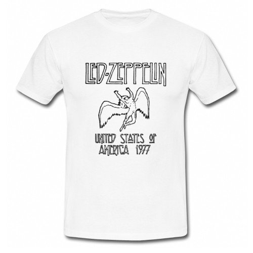 led zeppelin united states america 1977 t shirt