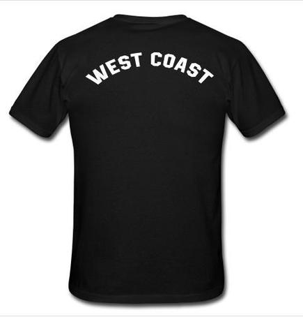 West coast T-shirt back