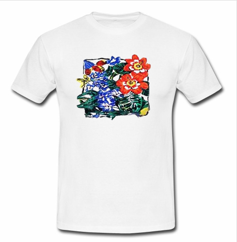 james t shirt flower