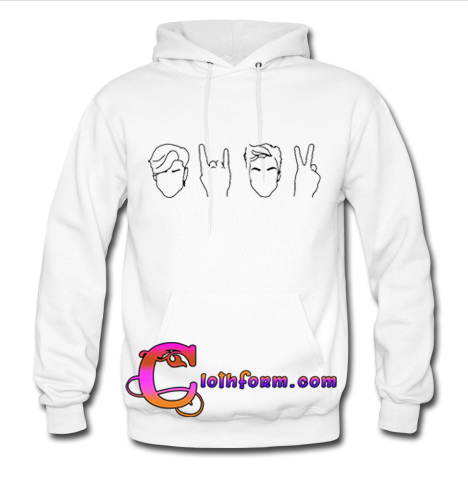 dolan twins hoodie white