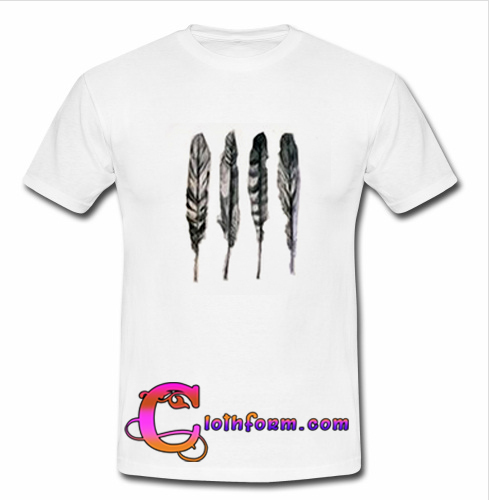 feather t shirt urban outfitters