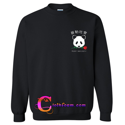 panda rose hoodie