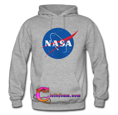 nasa hoodie gray