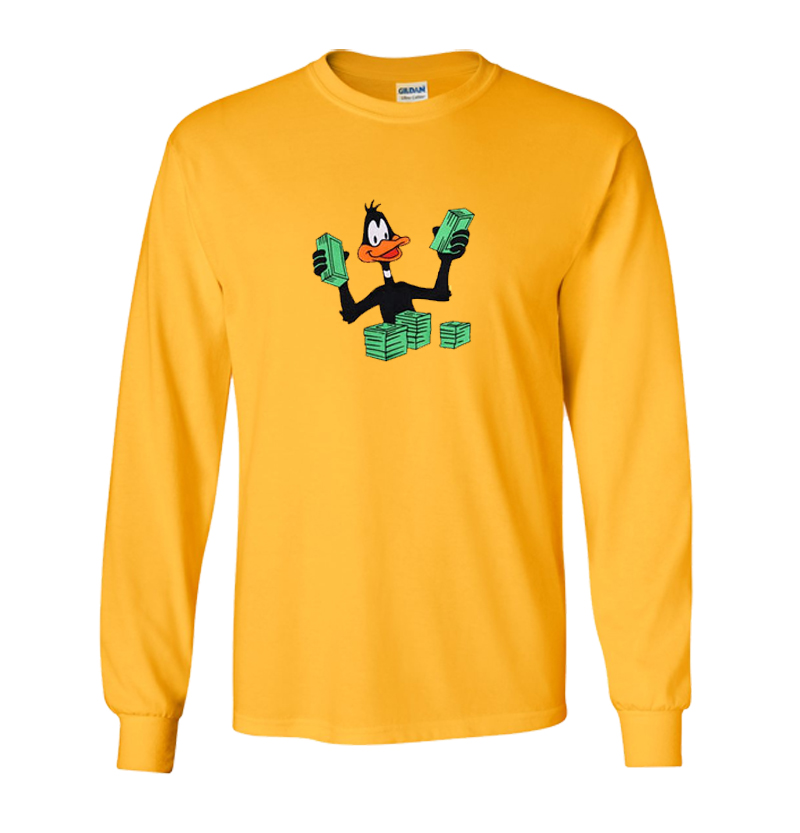 daffy duck stacking money hoodie